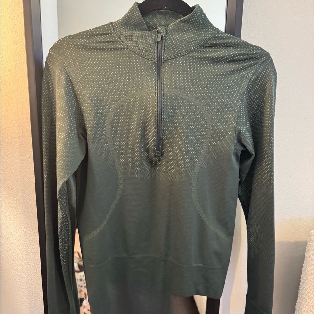 lululemon athletica Men's Olive Zip-Up Sweater
